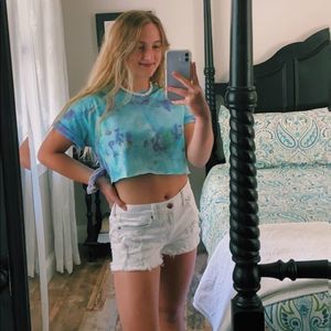 tie dye crop top